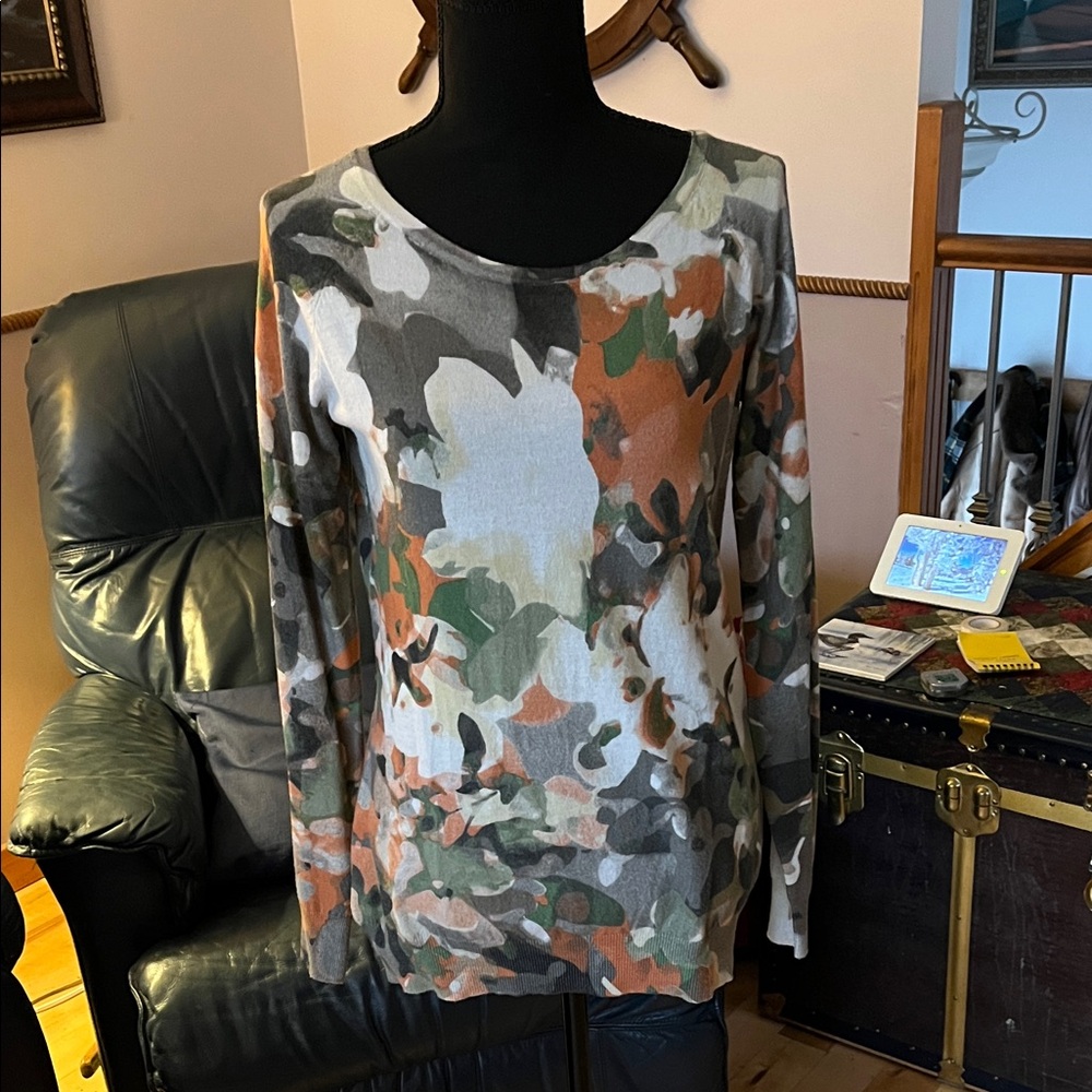 Camouflage Crew Neck Sweater